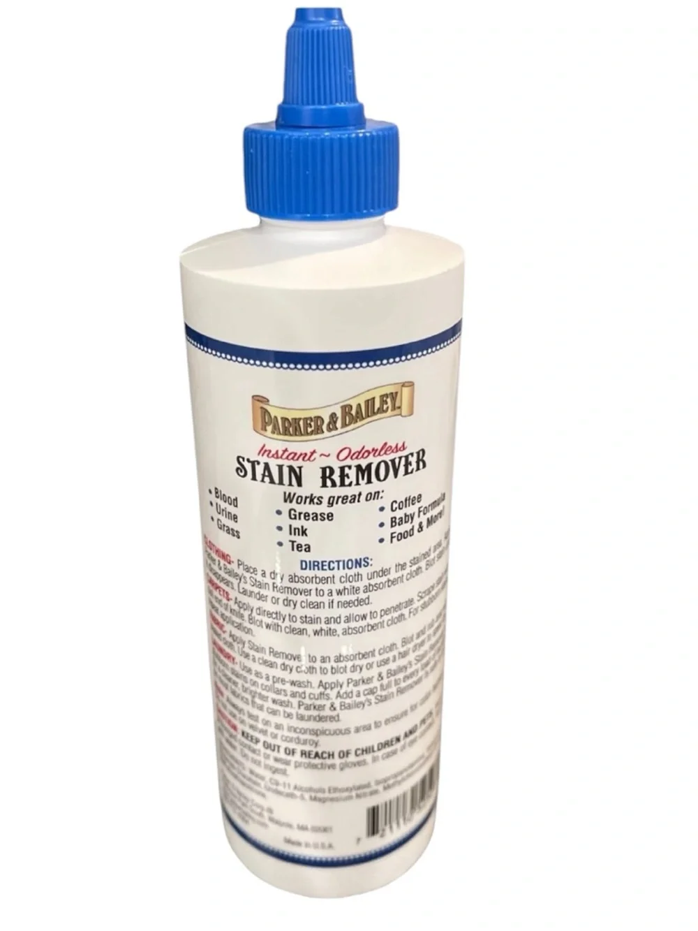 Parker and Bailey Stain Remover Blood Stain Remover for Carpet Clothes  Sheets